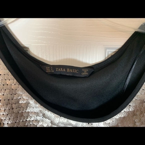 Zara Basic Silver Sequins Dress - Picture 3 of 3